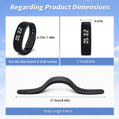 Fitness Tracker with Built-In USB Charging