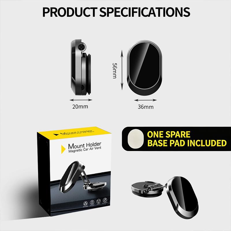 Foldable Magnetic Car Phone Holder