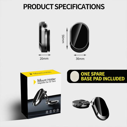 Foldable Magnetic Car Phone Holder